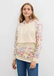 Myk 2-i-1-mamma-/ammesweatshirt med hette, bonprix