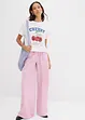 Slip on-bukse av ren bomull, bonprix