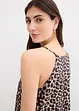 Kjole med leopardmønster av 100% bomull, bonprix