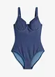 Badedrakt med spiler i denimlook, bonprix