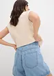 Jeansshorts High Waist, komfortlinning, bonprix