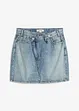 Jeansskjørt med asymmetrisk linning, bonprix