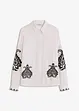 Bluse i myk viskosemiks med broderi, bonprix