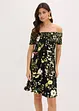 Off shoulder-kjole i myk viskosemiks, bonprix