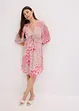 Mesh-tunikakjole med print, bonprix