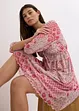 Mesh-tunikakjole med print, bonprix