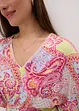 Jerseykjole med blonde av myk viskosemiks, bonprix