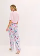 Lang pyjamasbukse i glinsende sateng, bonprix