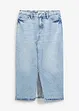 Midiskjørt i denim, bonprix