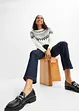 Wide Leg-jeans High Waist, stretch, bonprix