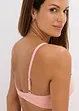 Vattert bralette uten bøyle med økologisk bomull (2-pack), bonprix