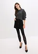 Leggings med komfortlinning og hullbroderi 80 DEN, bonprix