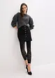 Leggings med komfortlinning og hullbroderi 80 DEN, bonprix