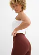 High Waist-sykkelbukse av ribbet jersey, bonprix