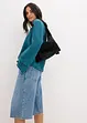 Jeansbermuda Mid Waist, Low Stretch, bonprix