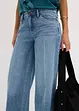 Wide Leg-jeans Mid Waist, Low Stretch Full Length, bonprix
