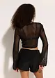 Kort strandtopp i heklet look, bonprix