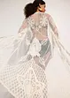 Transparent strandkimono med blonder, bonprix