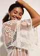 Transparent strandkimono med blonder, bonprix