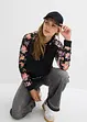 Myk 2-i-1-mamma-/ammesweatshirt med hette, bonprix