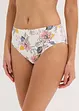 Høy truse med økologisk bomull (4-pack), bonprix