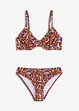 Spile-bikini med høy benskjæring (2-delt sett), bonprix