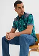Kortermet skjorte  med denimbesetning, bonprix