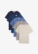 T-skjorte (5-pack), bonprix