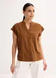 Kortermet bluse i lett linmiks, bonprix