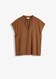 Kortermet bluse i lett linmiks, bonprix