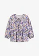 Trikotbluse med snøring, bonprix