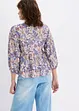 Trikotbluse med snøring, bonprix