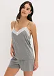 Shorty-pyjamas med fine blonder, bonprix