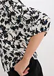 Kortermet bluse i strukturmateriale, bonprix