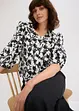 Kortermet bluse i strukturmateriale, bonprix