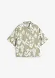 Viskosebluse med folklore trykk, bonprix