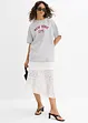 Oversized topp i 100% økologisk bomull, bonprix
