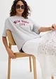 Oversized topp i 100% økologisk bomull, bonprix