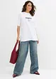 Oversized topp i 100% økologisk bomull, bonprix