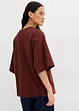 Oversized topp med vide ermer, av 100% bomull, bonprix