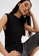 Crinkle topp i strukturmateriale, bonprix