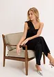 One shoulder jumpsuit av lett viskose, bonprix