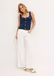 Strikket topp med metallic effekt, bonprix