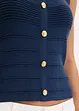 Strikket topp med metallic effekt, bonprix