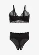 Bustier+stringtruse ouvert (2-delt sett), bonprix