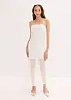 Off shoulder-kjole med blonder, bonprix