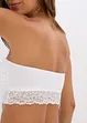 Bandeau-BH med økologisk bomull (2-pack), bonprix
