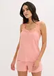 Shorty-pyjamas med  delikat blondebesetning, bonprix