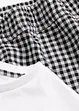 Oversized, kort pyjamas med vevd shorts, bonprix