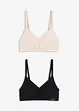 Feel Comfort-bralette i myk modal (2-pack), bonprix